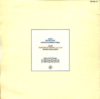 Orchestral Manœuvres In The Dark* : So In Love (12", Single)