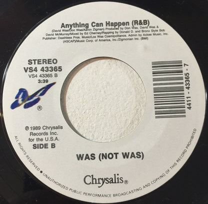 Was (Not Was) : Anything Can Happen... (7", Styrene)