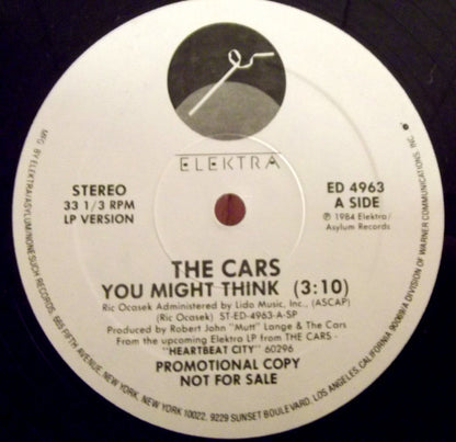 The Cars : You Might Think (12", Promo)