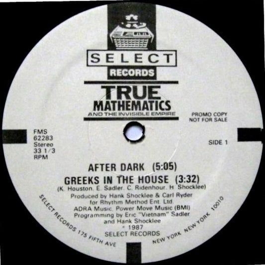 True Mathematics And The Invisible Empire (2) : After Dark (12", Promo)