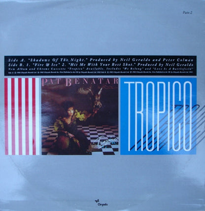 Pat Benatar : Shadows Of The Night (12", Single)