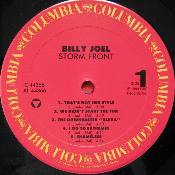 Billy Joel : Storm Front (LP, Album, Car)