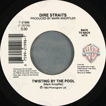 Dire Straits : Money For Nothing (Long Edit) / Twisting By The Pool (7", Single, Spe)