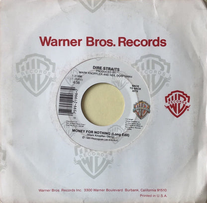 Dire Straits : Money For Nothing (Long Edit) / Twisting By The Pool (7", Single, Spe)