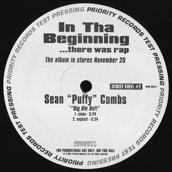 Sean "Puffy" Combs* / Cypress Hill : Big Ole Butt / I'm Still #1 (12", Promo, TP)