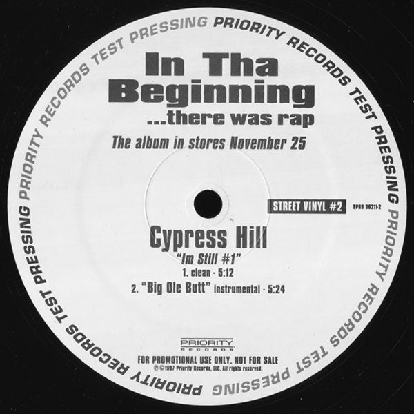 Sean "Puffy" Combs* / Cypress Hill : Big Ole Butt / I'm Still #1 (12", Promo, TP)