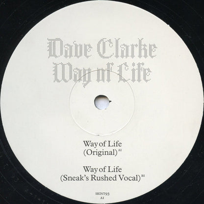 Dave Clarke : Way Of Life (12")