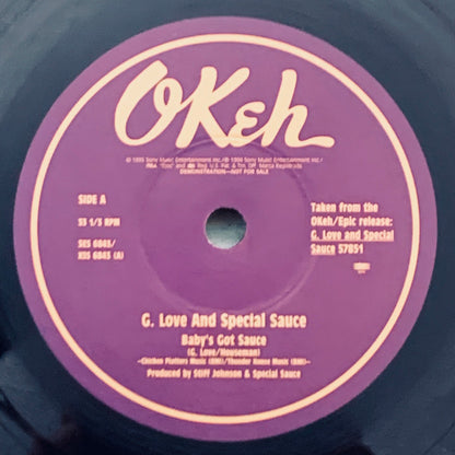 G. Love & Special Sauce : Baby's Got Sauce / Cold Beverage (10", Ltd, Promo)
