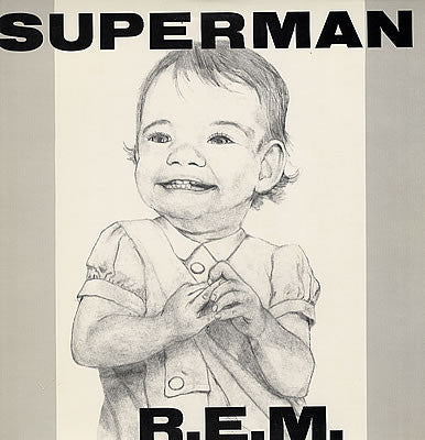 R.E.M. : Superman (12", Single, Promo, Pin)