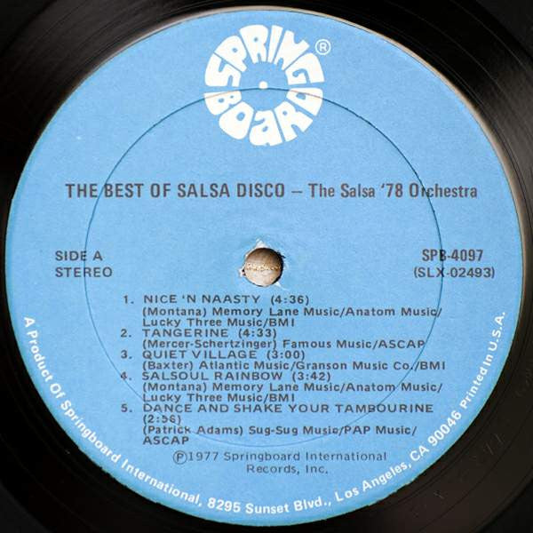 The Salsa '78 Orchestra : The Best Of Salsa Disco (LP, Album)