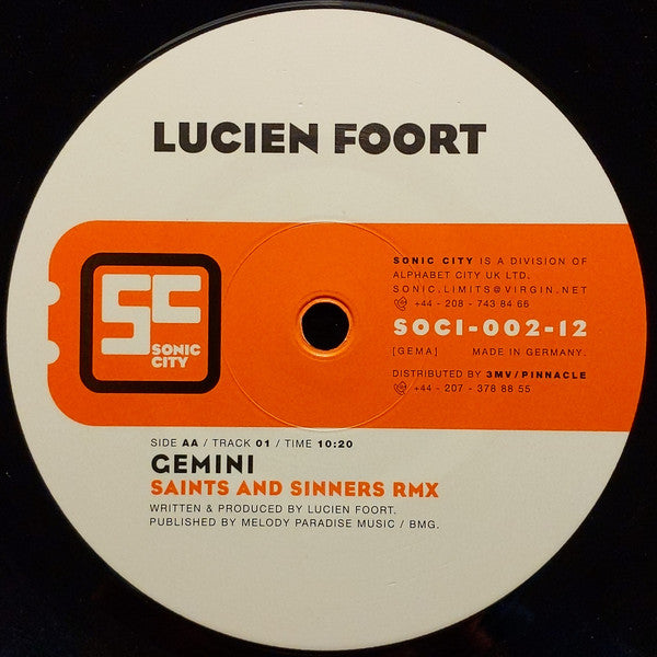 Lucien Foort : Gemini (12")