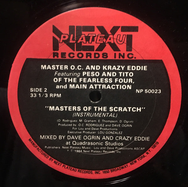 Master O.C. And Krazy Eddie Featuring Peso*, Tito (3) And Main Attraction* : Masters Of The Scratch (12")