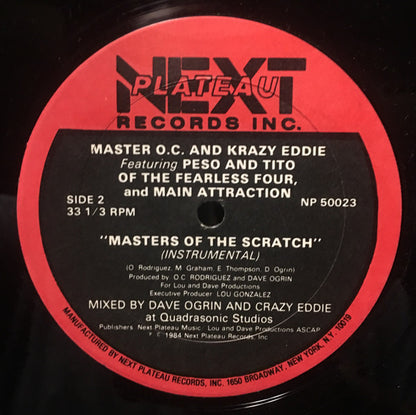 Master O.C. And Krazy Eddie Featuring Peso*, Tito (3) And Main Attraction* : Masters Of The Scratch (12")