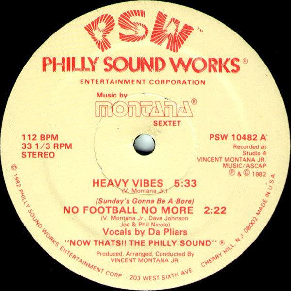 Montana Sextet : Heavy Vibes (12", Single)