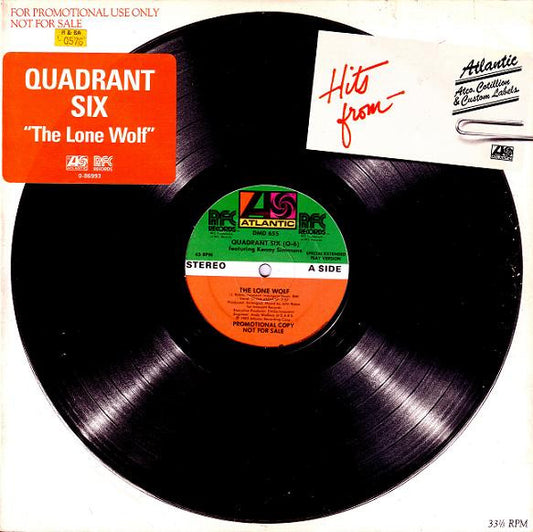 Quadrant Six Featuring Kenny Simmons : The Lone Wolf (12", Promo)