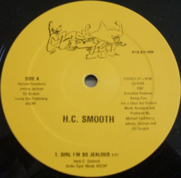 H.C. Smooth : Girl I'm So Jealous / Let's Rock-Non-Stop (12")