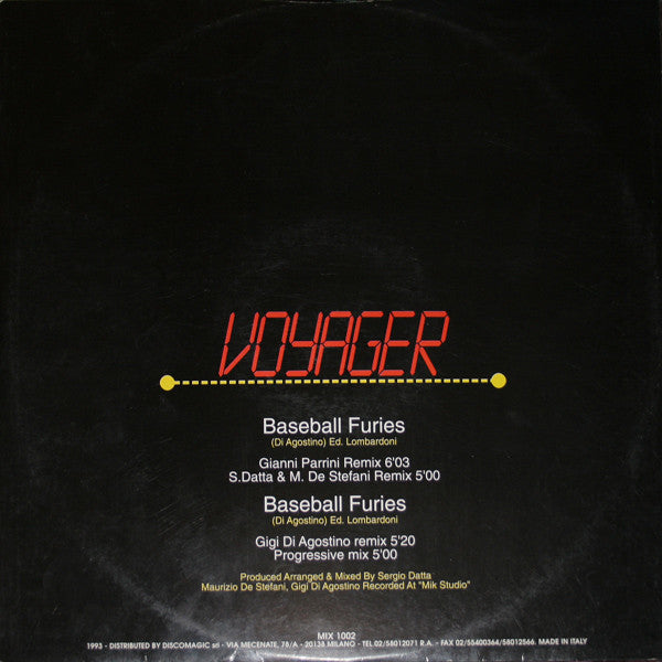 Voyager (9) : Baseball Furies (12")