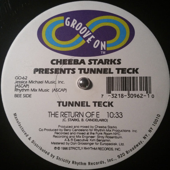 Cheeba Starks : Tunnel Teck (12")