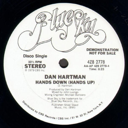 Dan Hartman : Hands Down (12", Promo)