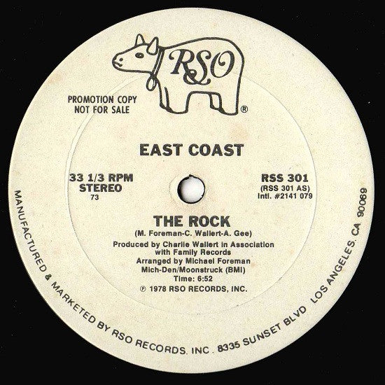 East Coast : The Rock (12", Promo, 73)