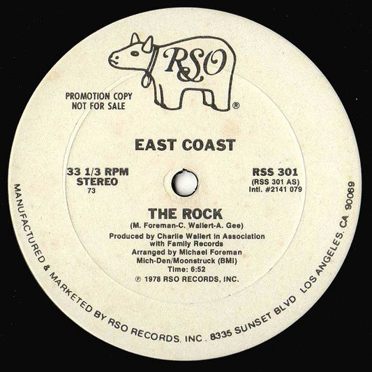 East Coast : The Rock (12", Promo, 73)