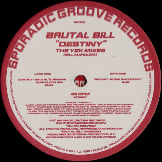Brutal Bill : Destiny Y2K (2x12")