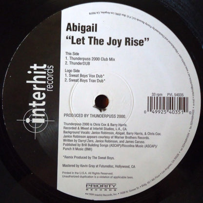 Abigail : Let The Joy Rise (12")