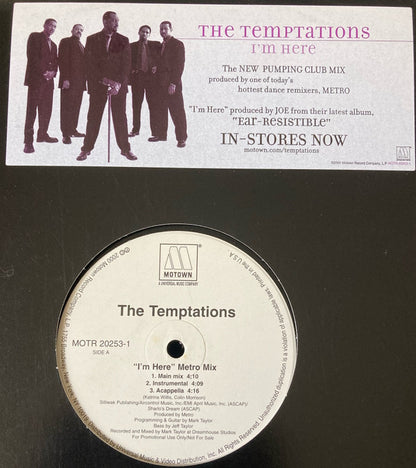 The Temptations : I'm Here (Metro Mix) (12", Promo)
