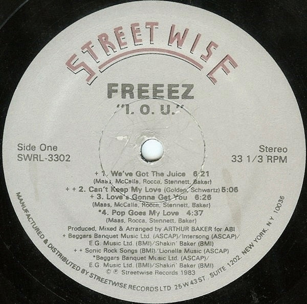 Freeez : I.O.U. (LP, Album)