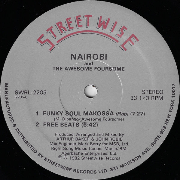 Nairobi And The Awesome Foursome* / Nairobi : Funky Soul Makossa (12")