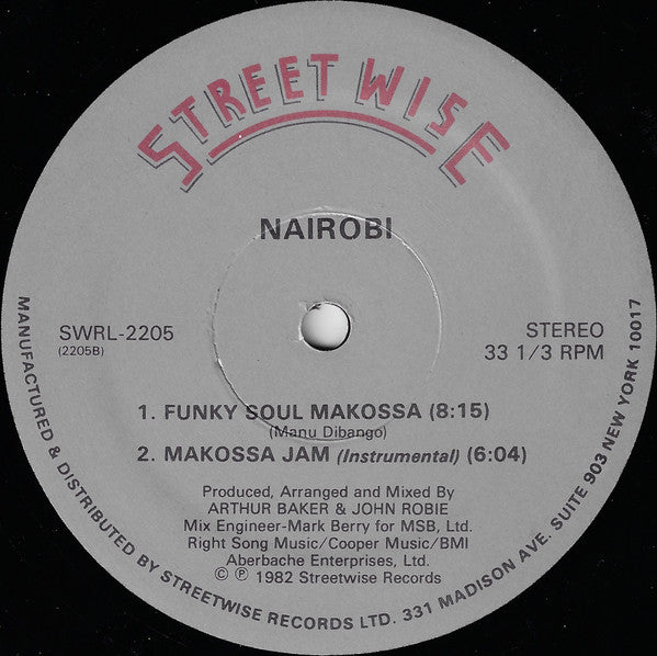 Nairobi And The Awesome Foursome* / Nairobi : Funky Soul Makossa (12")