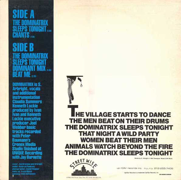 Dominatrix : The Dominatrix Sleeps Tonight (12", Pic)