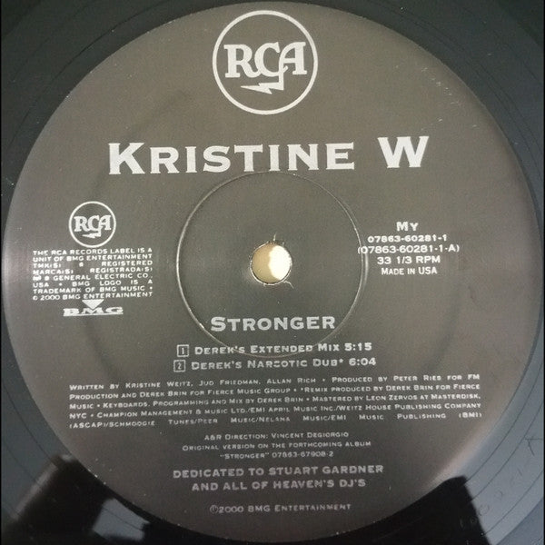 Kristine W : Stronger (2x12", Single)