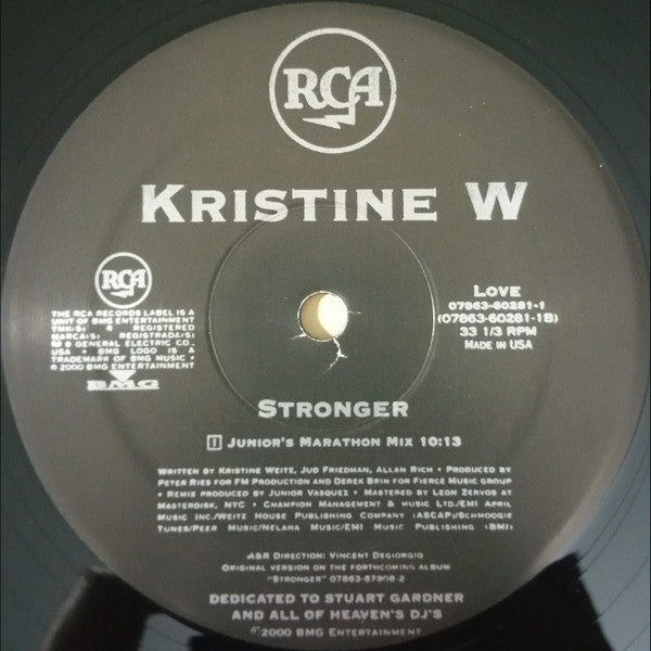 Kristine W : Stronger (2x12", Single)