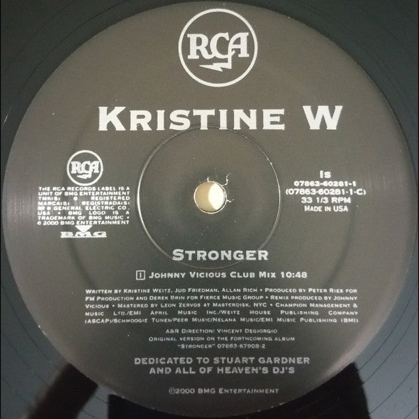 Kristine W : Stronger (2x12", Single)