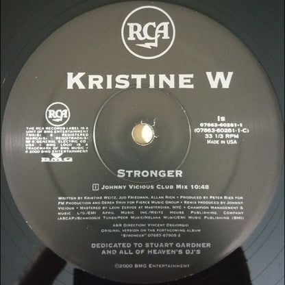Kristine W : Stronger (2x12", Single)