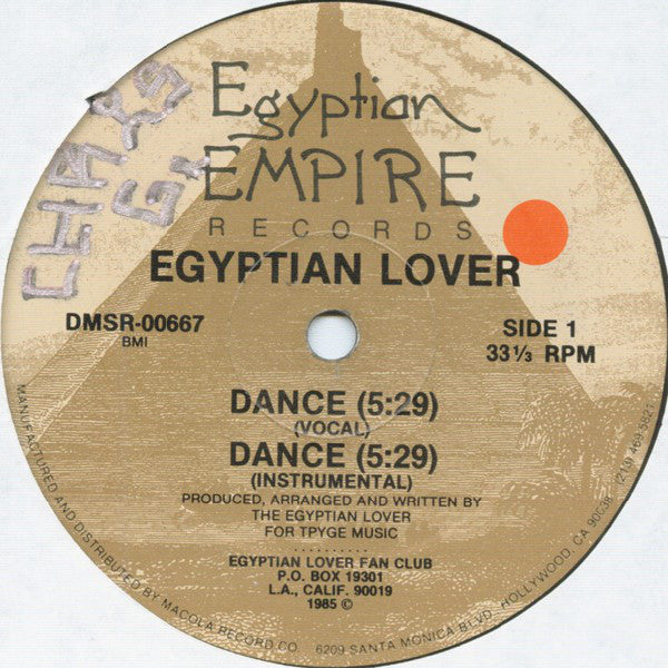 Egyptian Lover : Dance (12")
