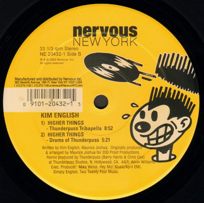 Kim English : Higher Things (The Thunderpuss Anthem Mix) (12")