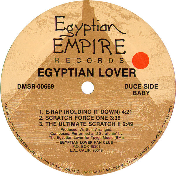The Egyptian Lover* : You're So Fine (12")