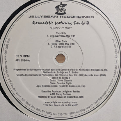 Karmadelic Featuring Sandy B : Check It Out (12")