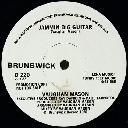 Vaughan Mason : Jammin Big Guitar (12", Promo)