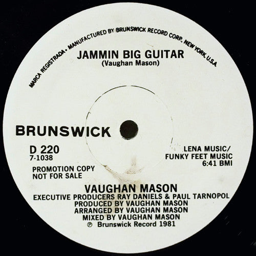 Vaughan Mason : Jammin Big Guitar (12", Promo)