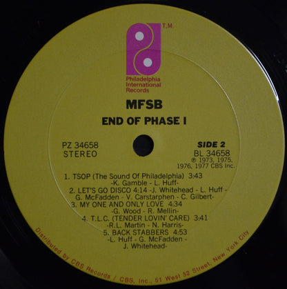MFSB : End Of Phase I - A Collection Of Their Greatest Hits (LP, Comp, Pit)