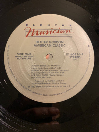 Dexter Gordon : American Classic (LP, Album, Promo, SP)