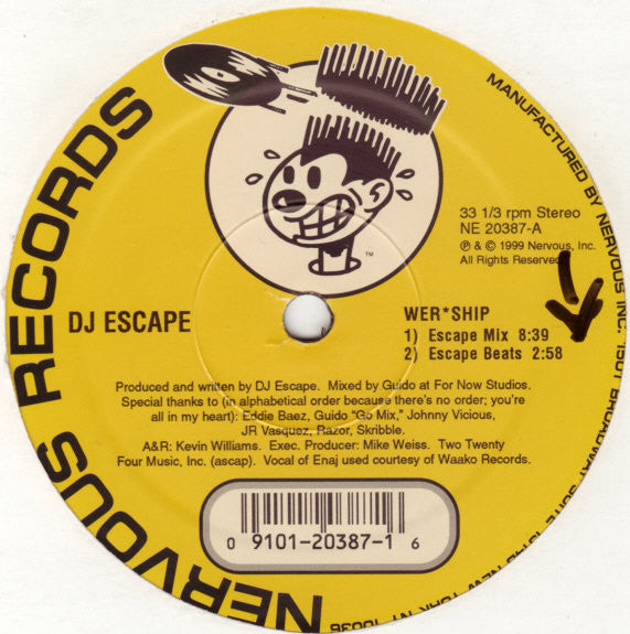 DJ Escape : Wer-ship (12")