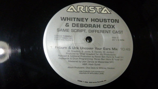Whitney Houston & Deborah Cox : Same Script, Different Cast (2x12")