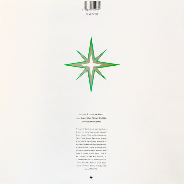 Erasure : You Surround Me (Remix) (12", Single, MPO)