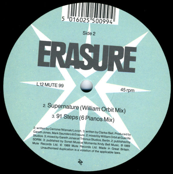 Erasure : You Surround Me (Remix) (12", Single, MPO)