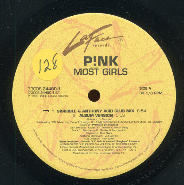 P!NK : Most Girls (12")