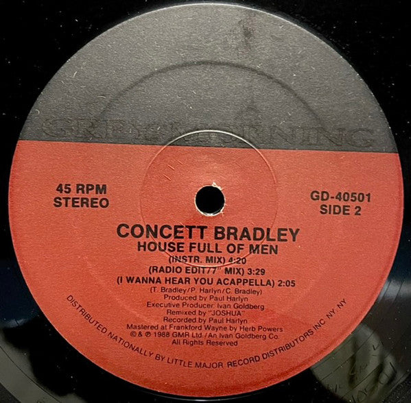 Concett Bradley : House Full Of Men (12", Spe)